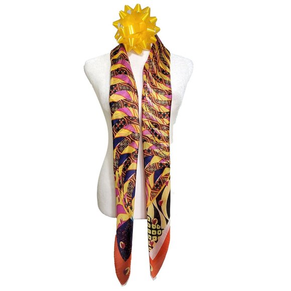 CNWT Genuine 100% Mulberry Silk Chiffon Scarf 42"x42" Large Square Shawl SAD8002 - Picture 4 of 7